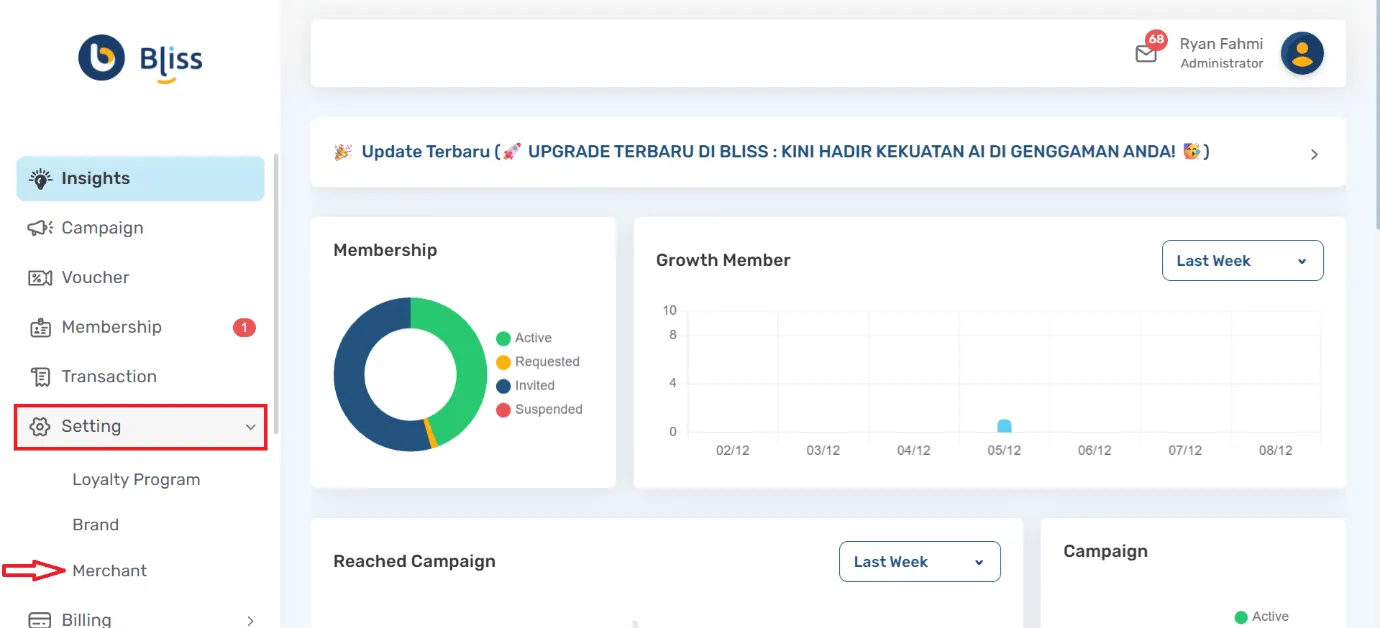 Cara menonaktifkan merchant