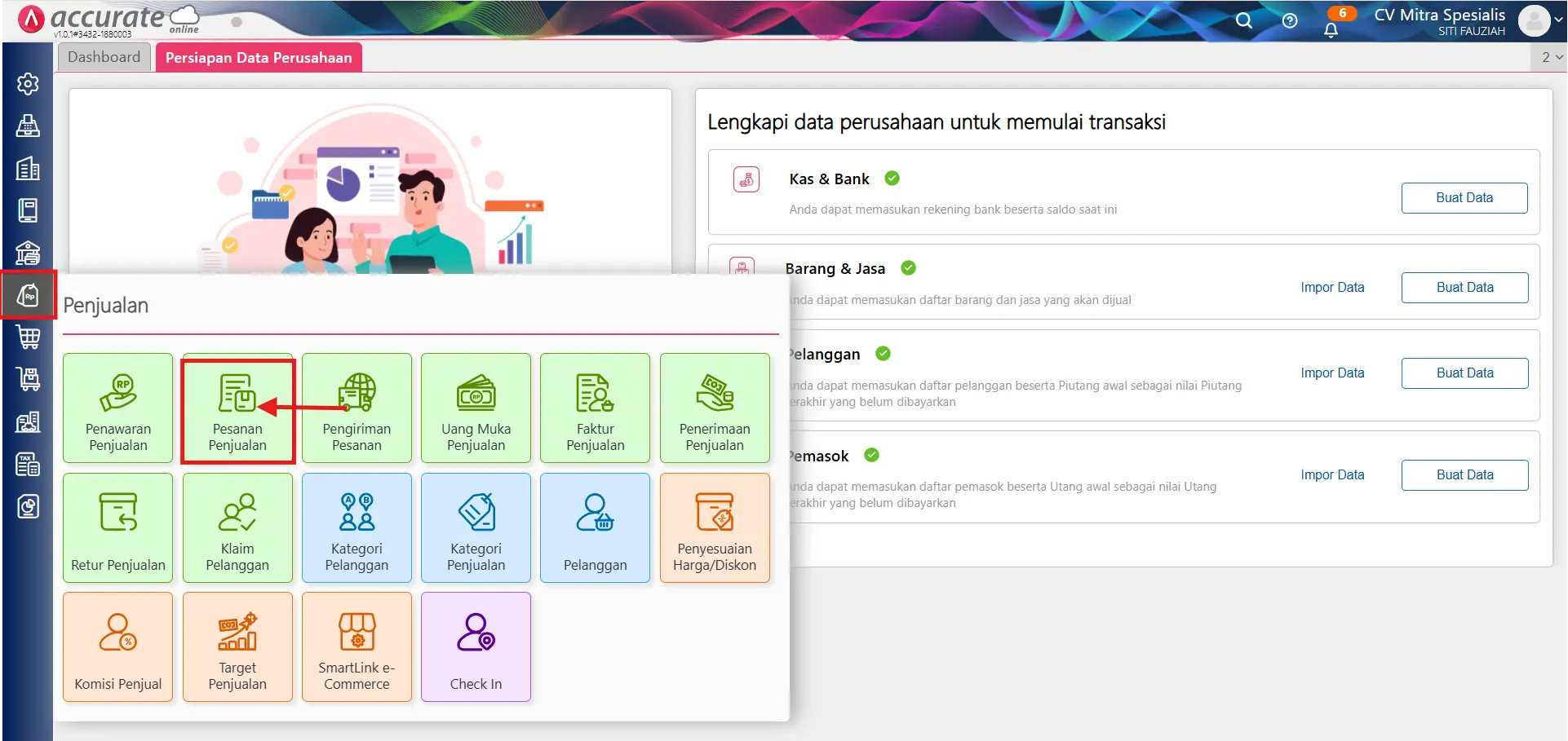 impor pesanan penjualan valas dari excel