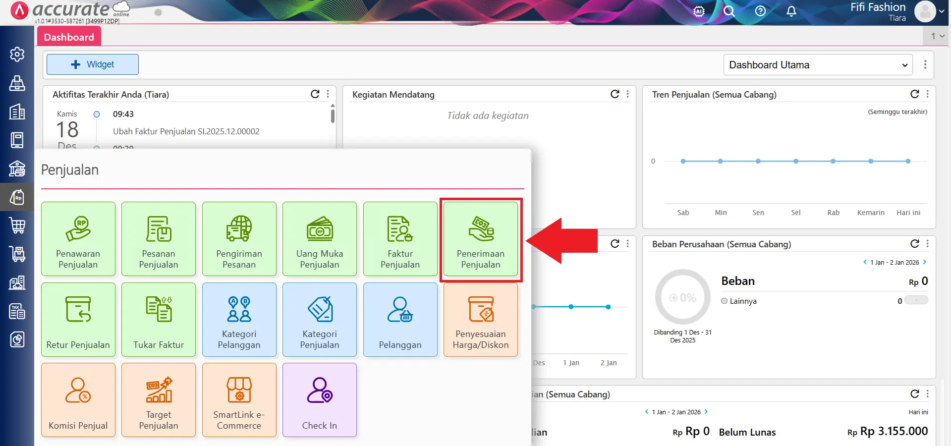 mencatat biaya admin bank