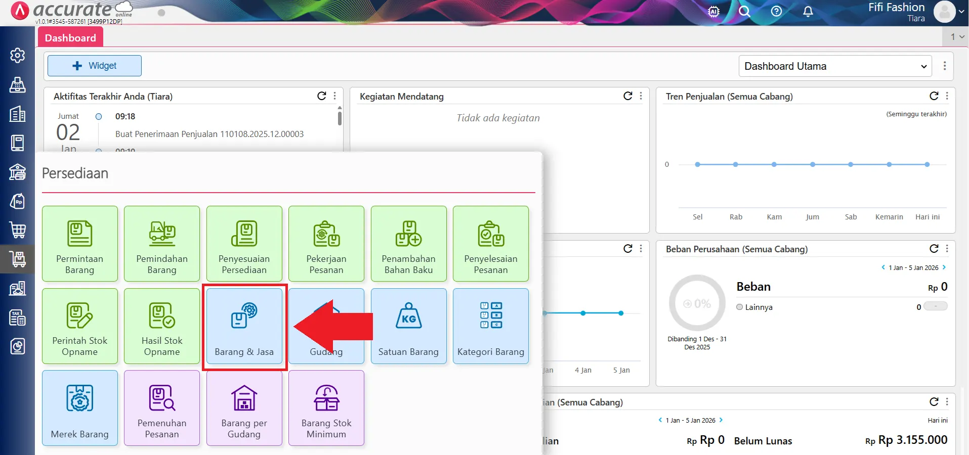 Cara retur penjualan jasa