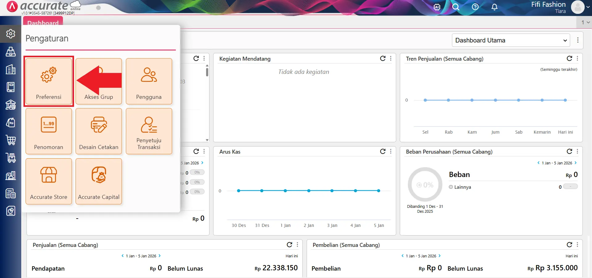 Fitur klaim pelanggan Accurate Online