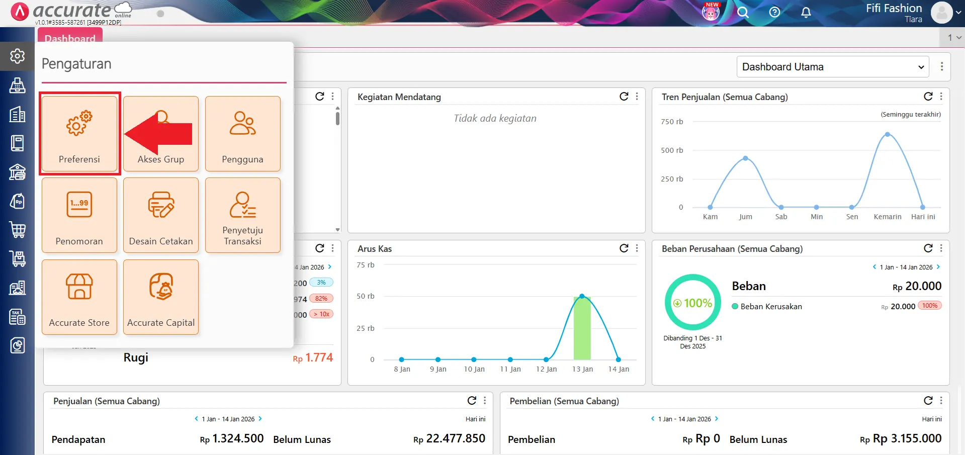 membuat akun pembulatan