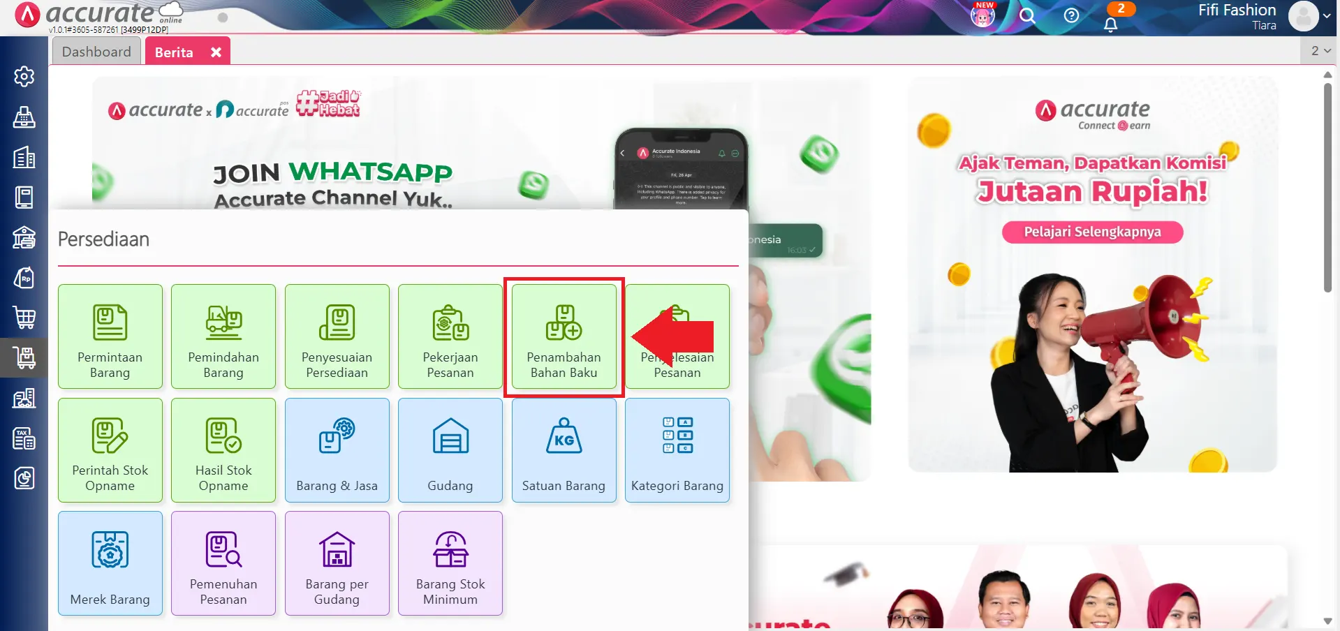 retur bahan baku pekerjaan pesanan