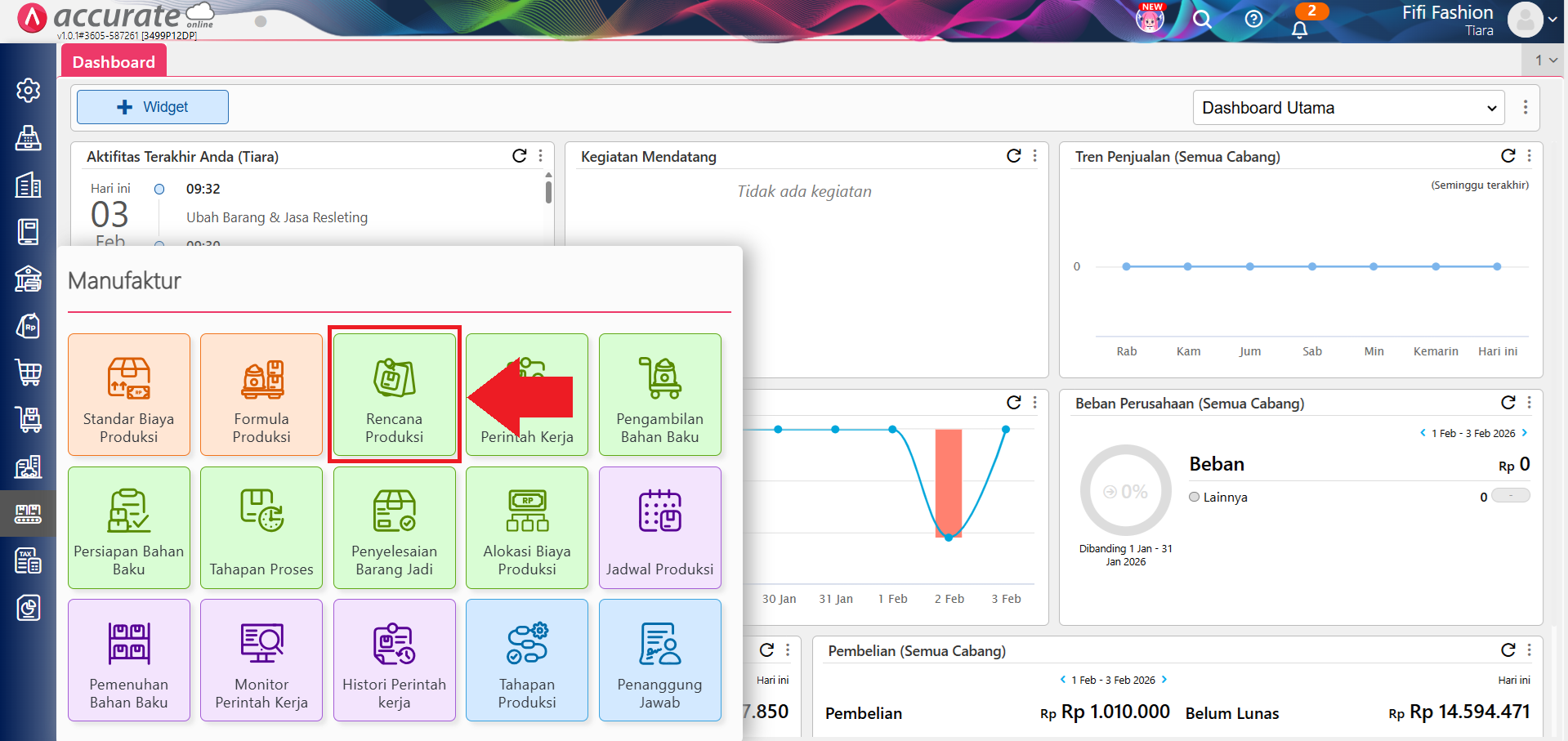membuat rencana produksi
