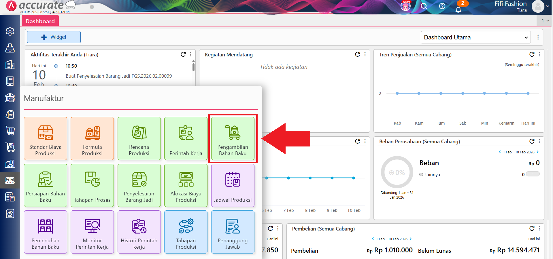 pengambilan bahan baku tahapan produksi