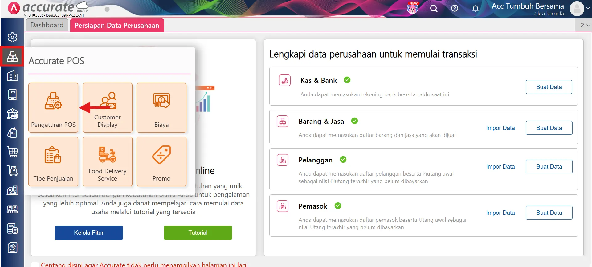 akses mengubah harga jual
