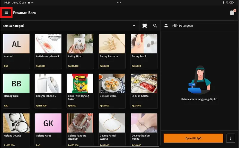 Mencari data member berdasarkan nomor HP