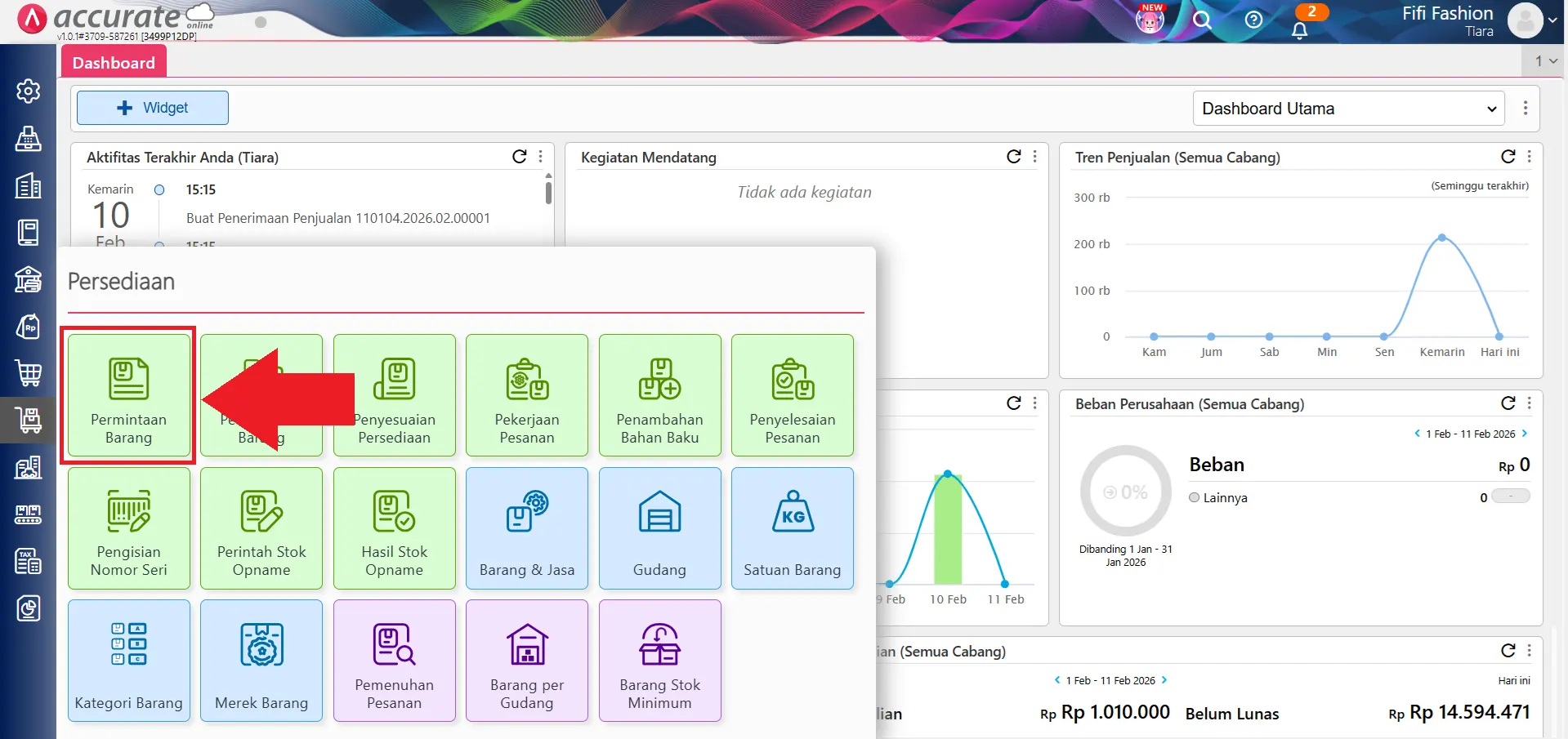 subkon biaya produksi