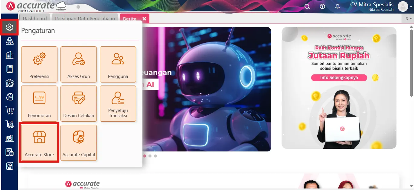 Mengenal fitur cabang Accurate Online