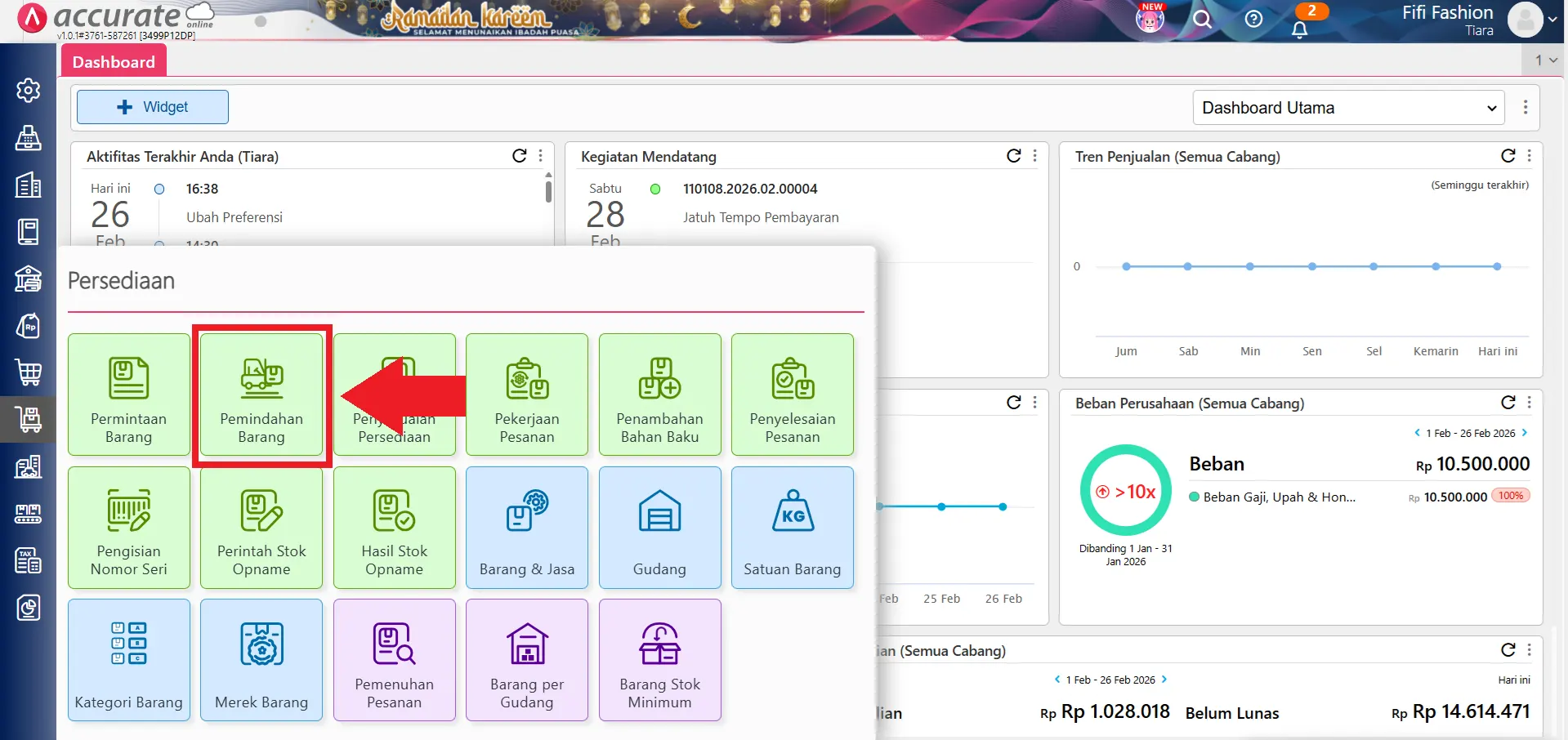 impor pemindahan barang