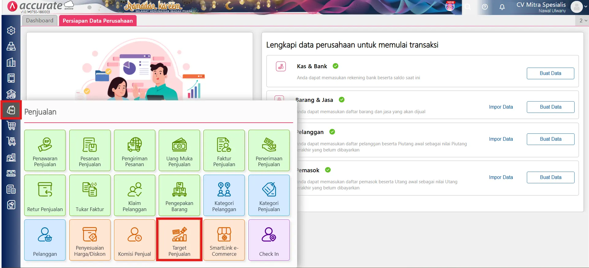 target penjualan sales
