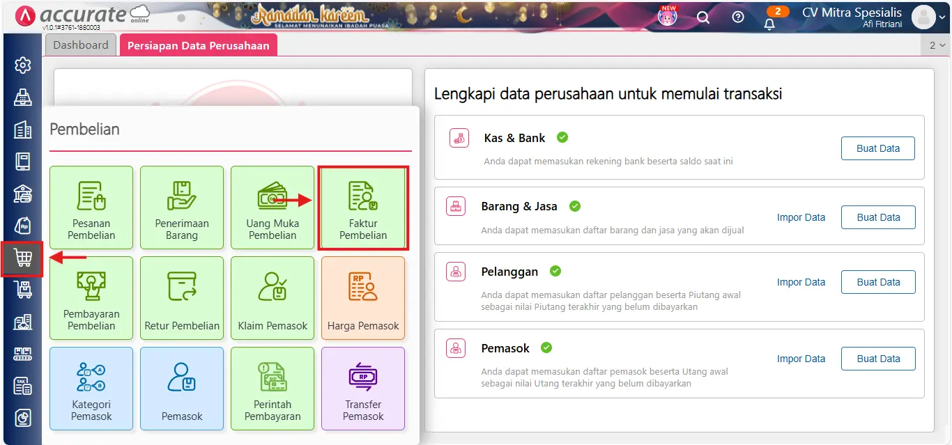catat pembelian aset tetap dengan biaya tambahan