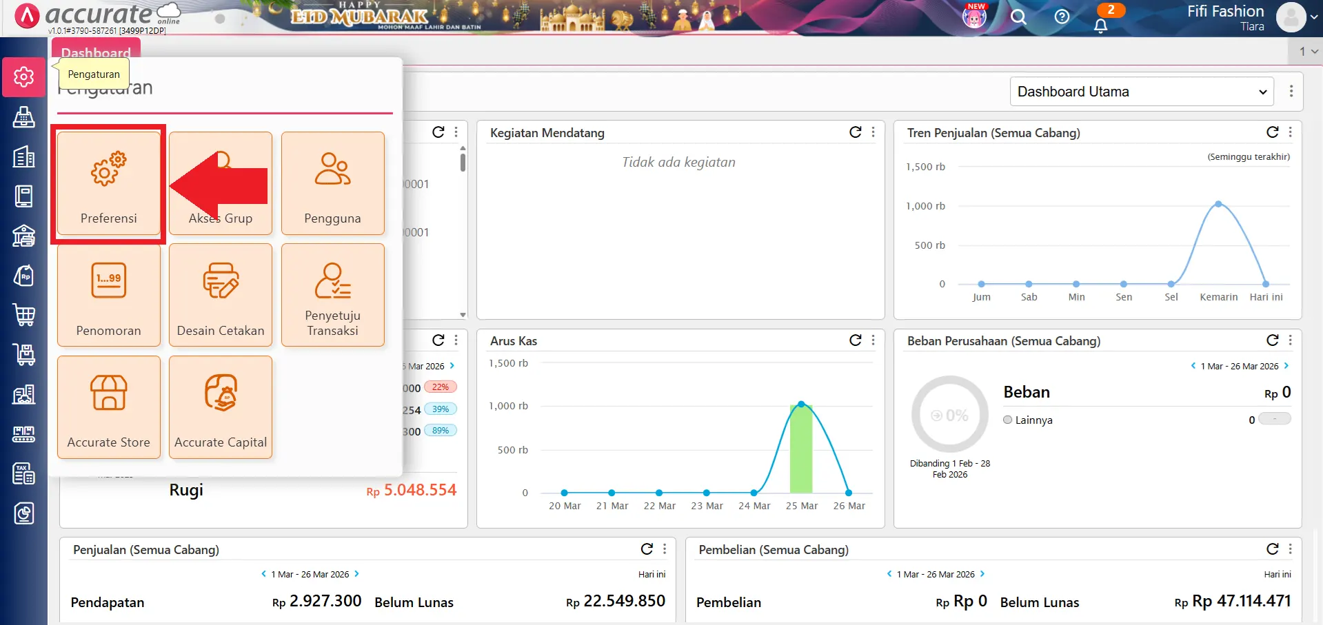 menambahkan NITKU cabang