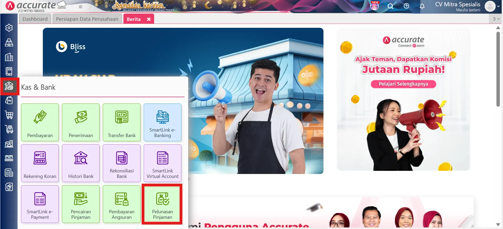 membuat pelunasan pinjaman