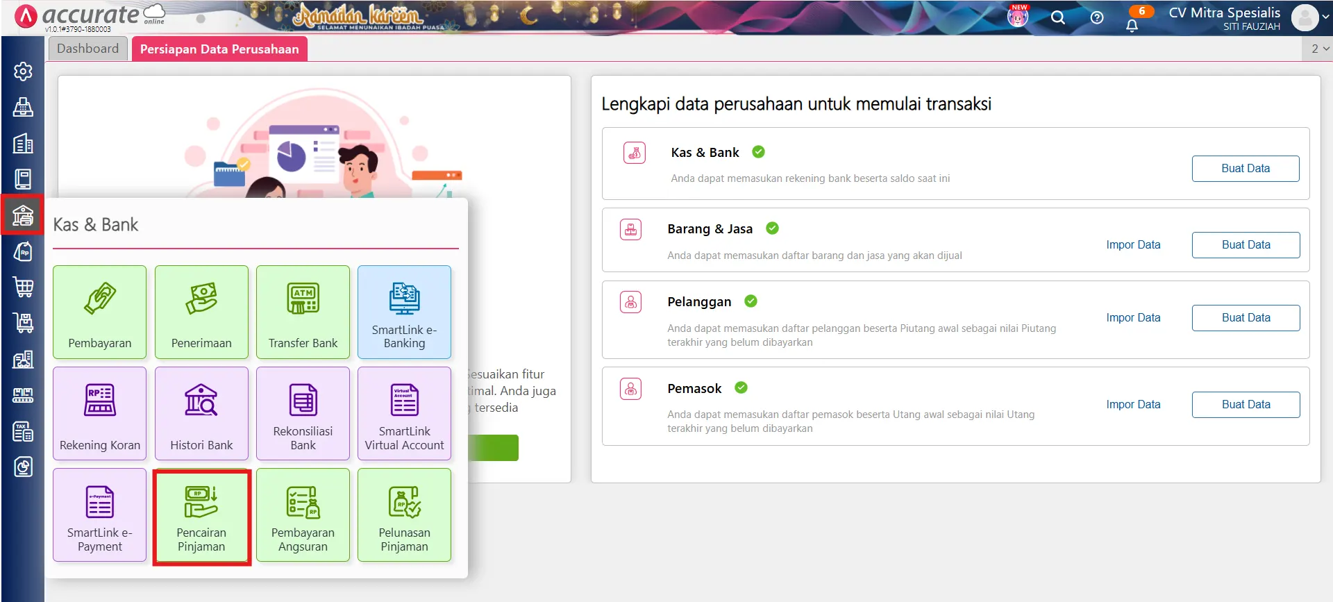 membuat pelunasan pinjaman