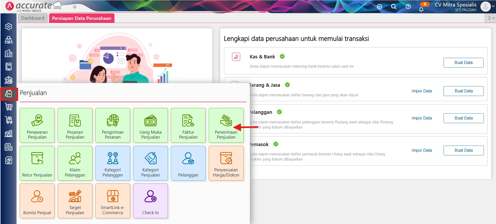 Cara mengatasi error nomor seri retur penjualan