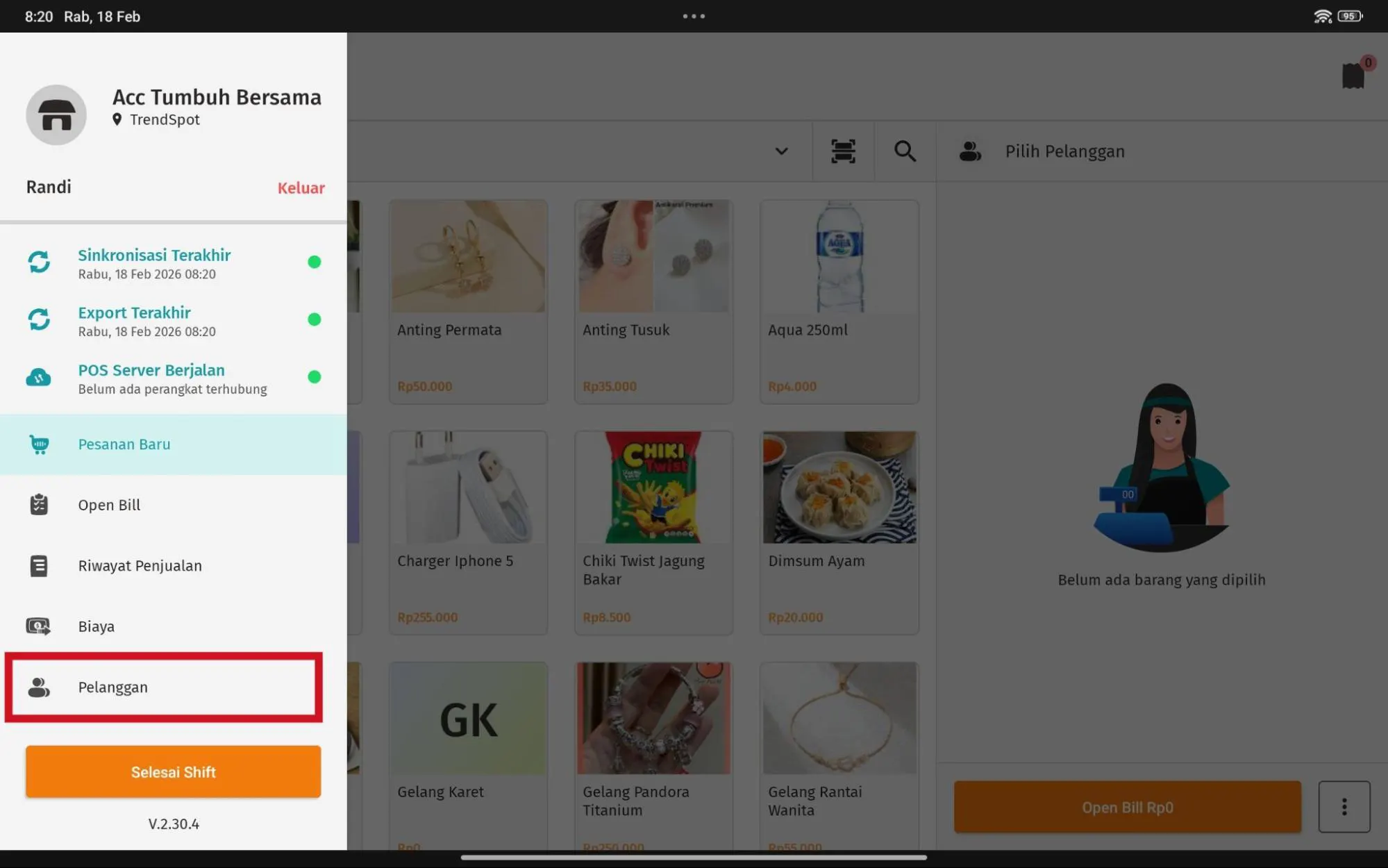 menentukan kategori penjualan pada pelanggan