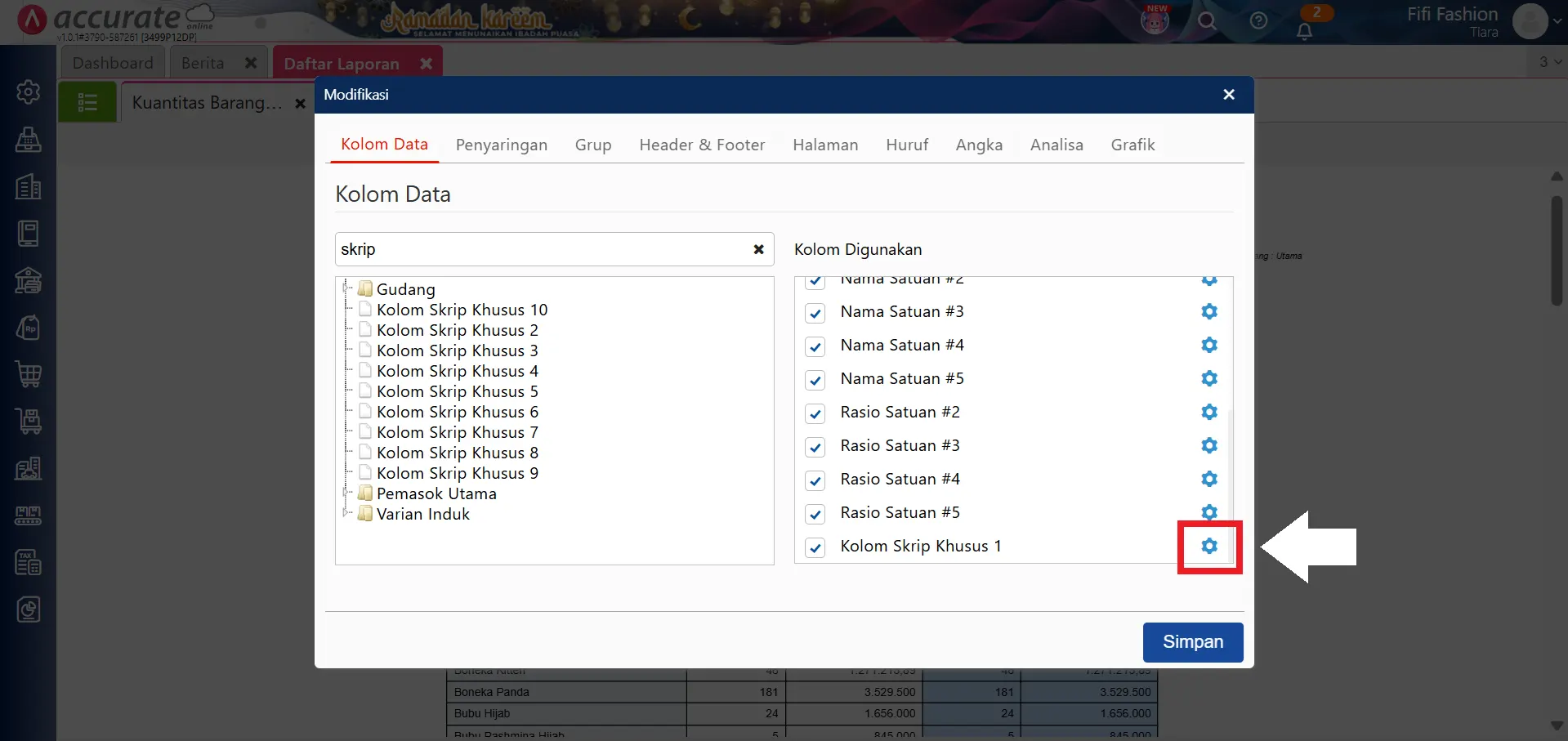 menampilkan konversi satuan