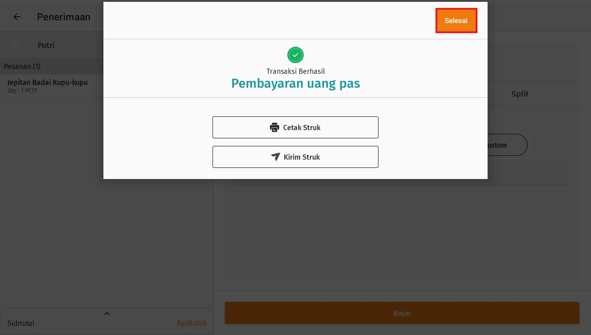 membuat retur ganti barang