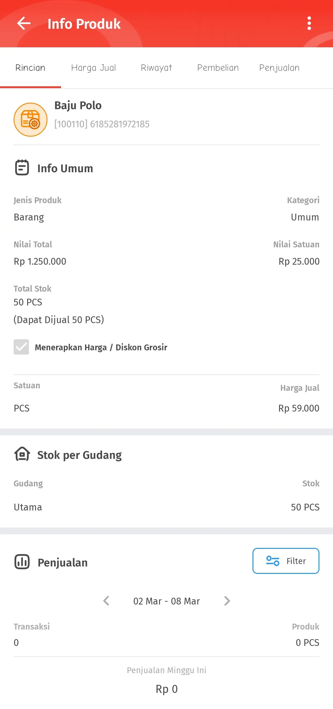 menambahkan produk barang