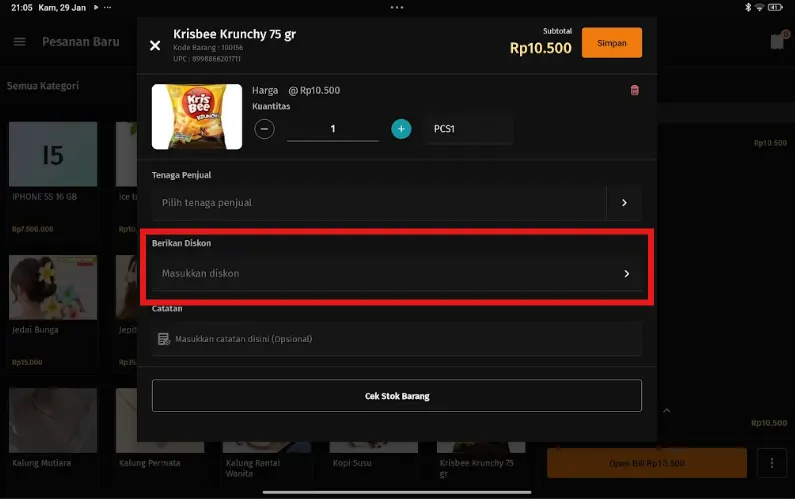 memberikan akses diskon