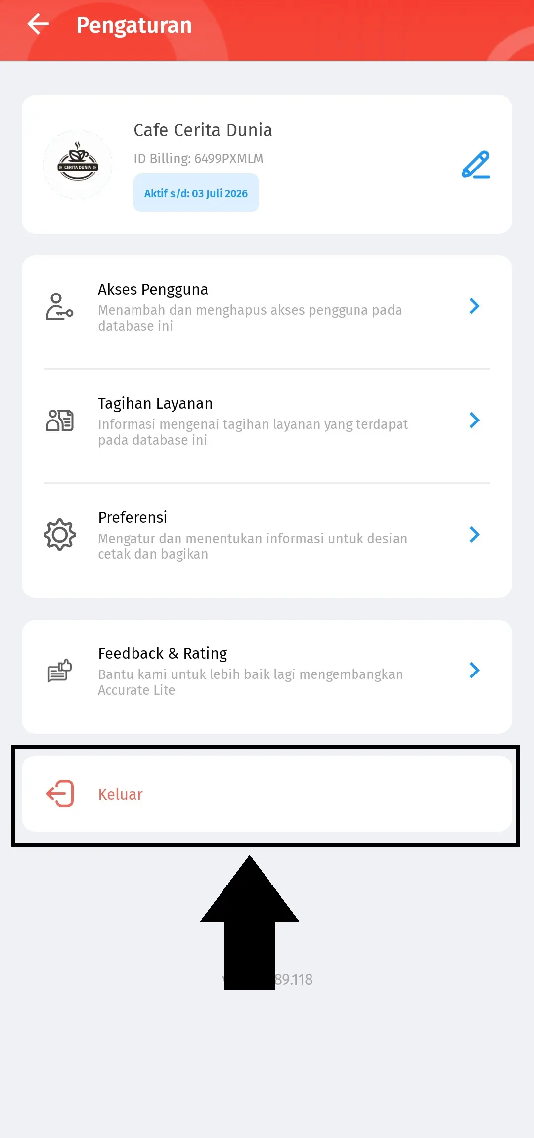 daftar & login Accurate Lite
