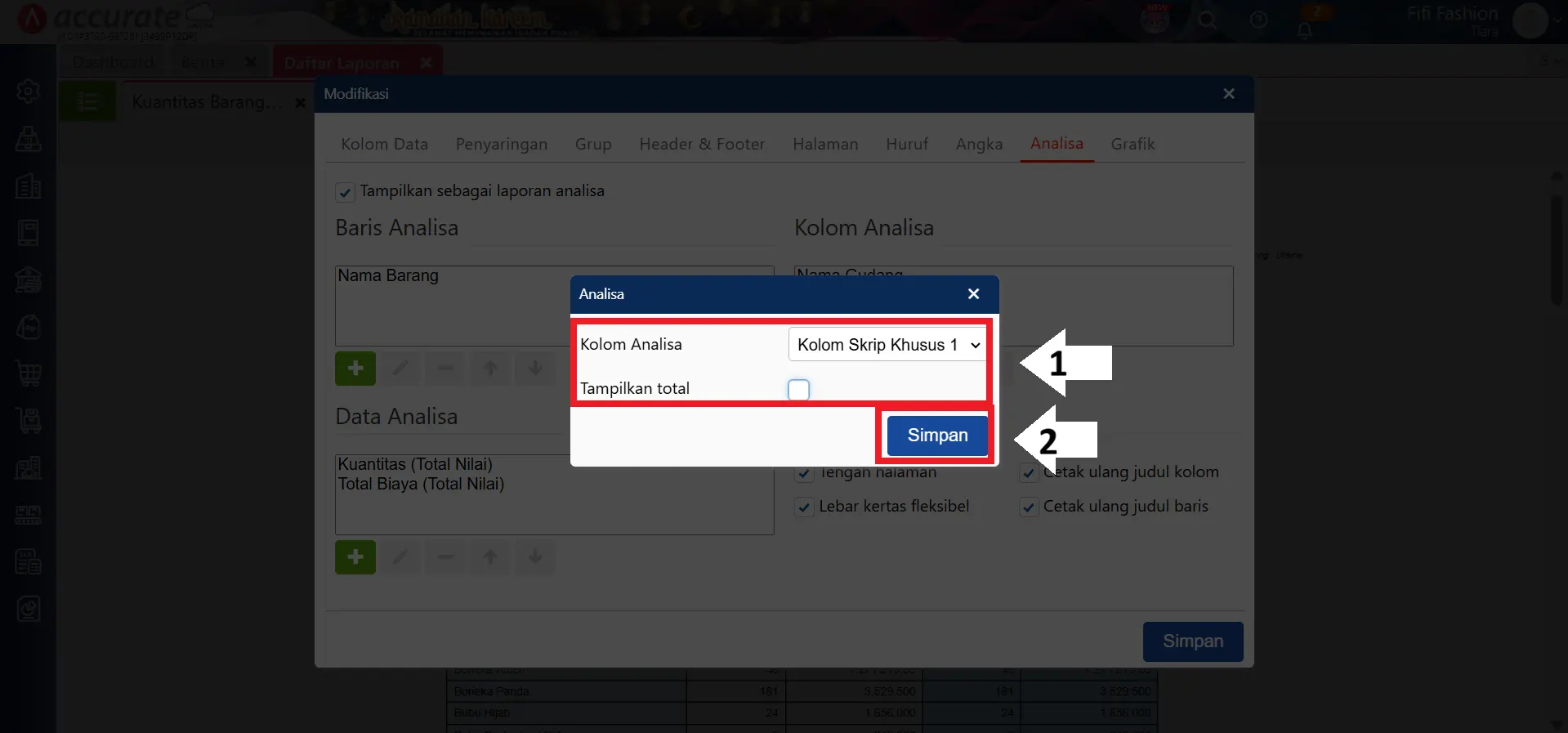 menampilkan konversi satuan