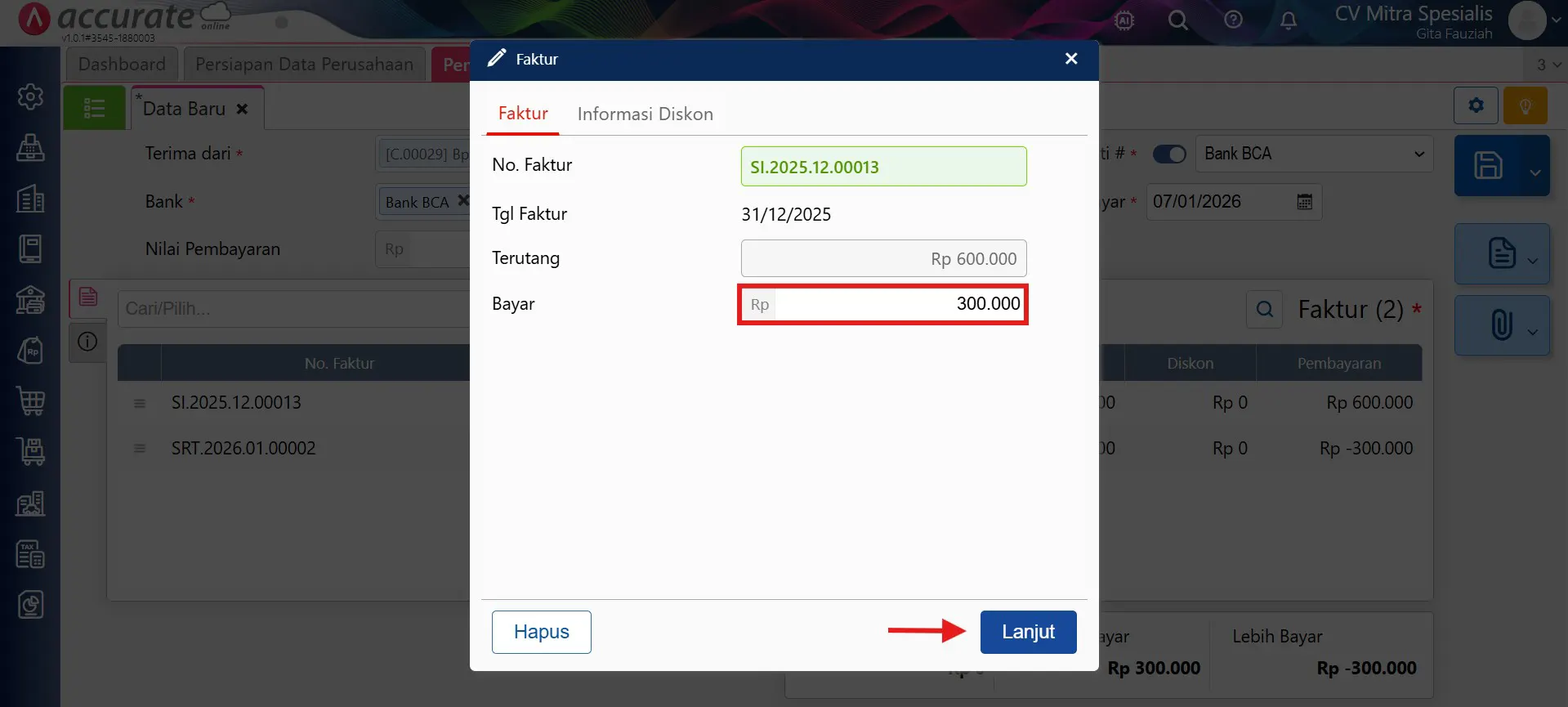 mencatat retur penjualan di Luar Accurate Online