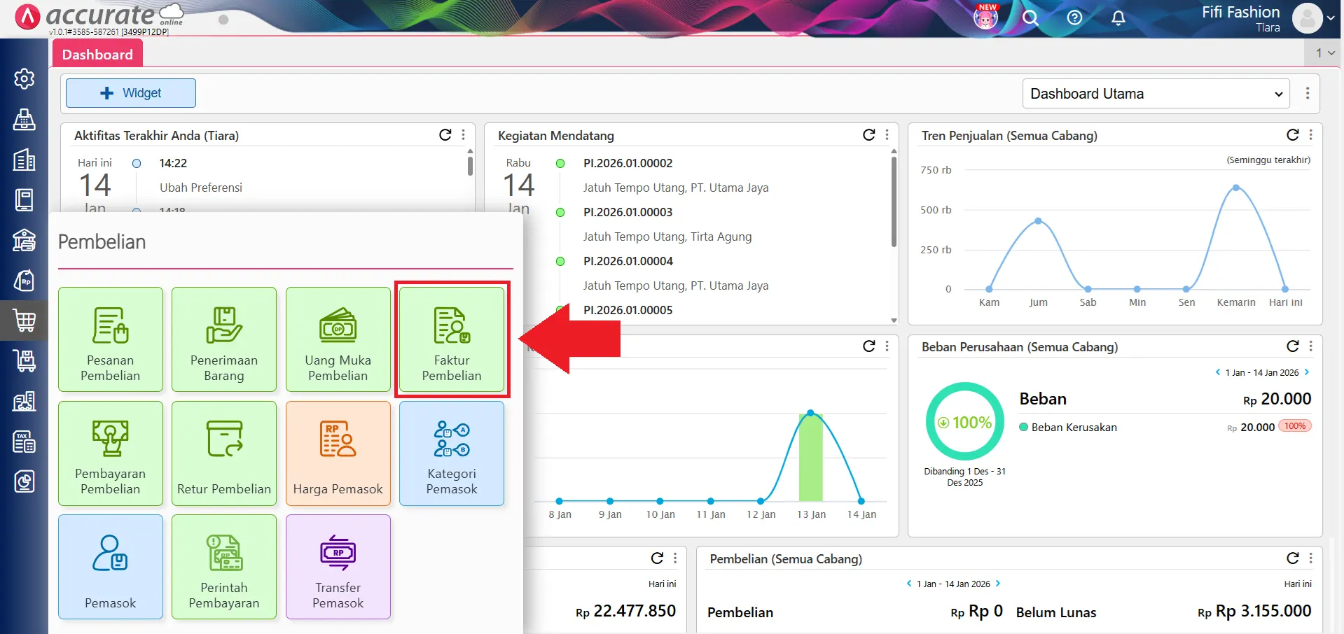 mencatat kelebihan pembayaran pembelian