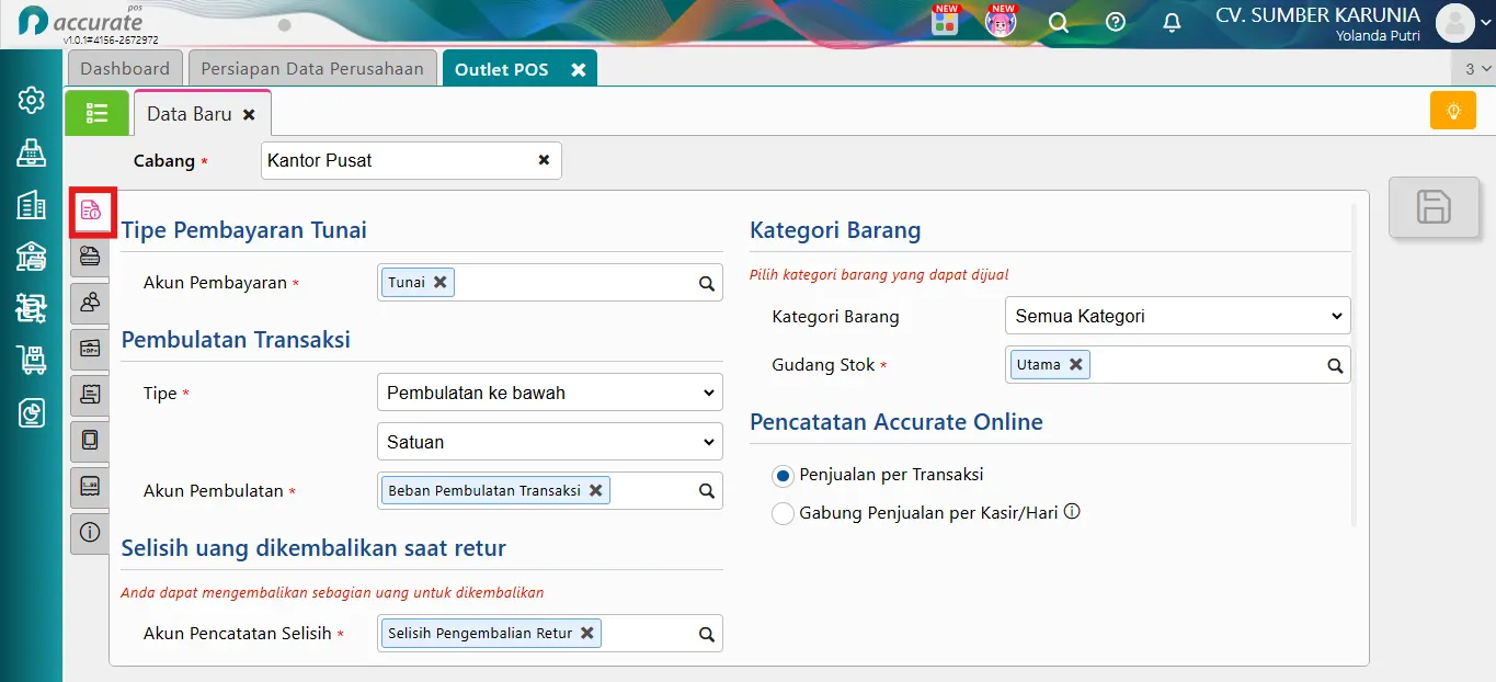 melengkapi data Perusahaan