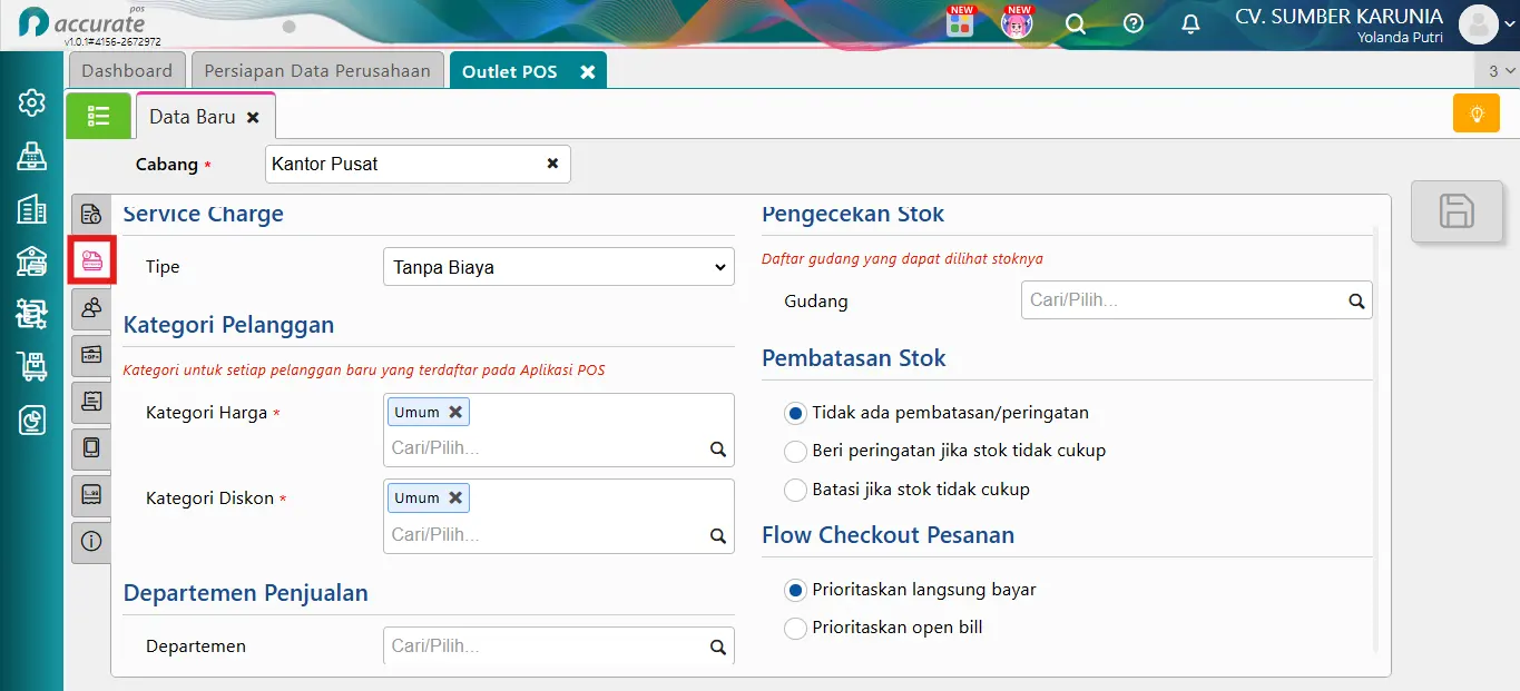 melengkapi data Perusahaan