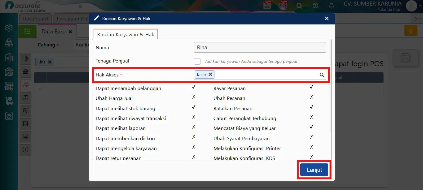 melengkapi data Perusahaan