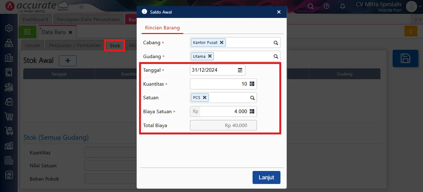 mengatasi error harga jual di bawah harga beli