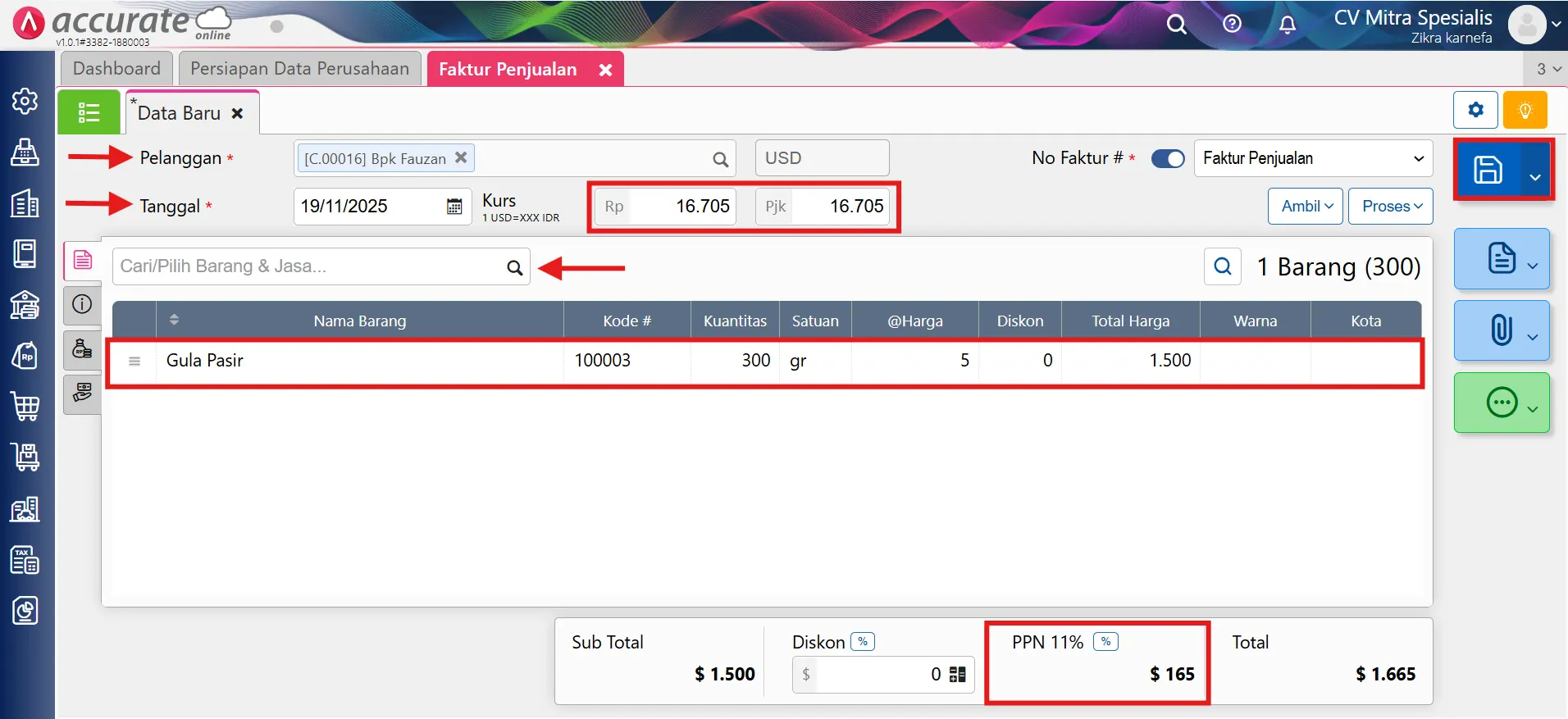 menghitung PPN keluaran valas