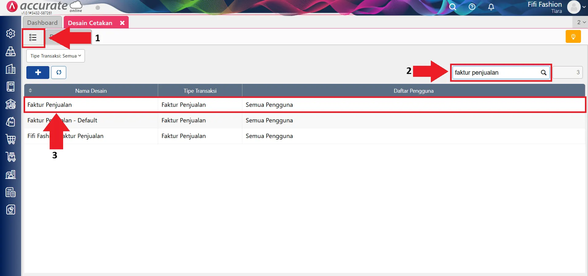 menampilkan status lunas di faktur penjualan