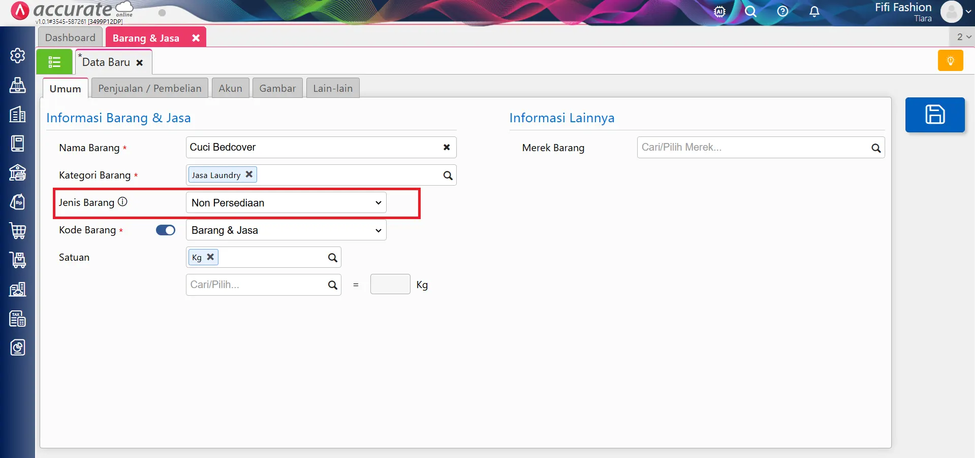 Cara retur penjualan jasa
