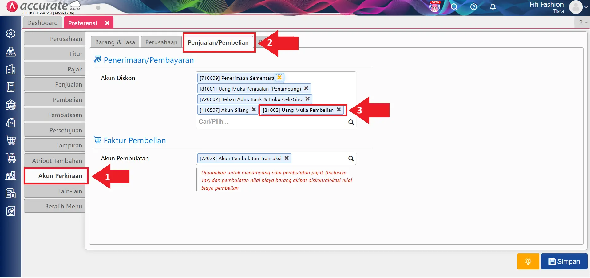 mencatat uang muka pembelian barang