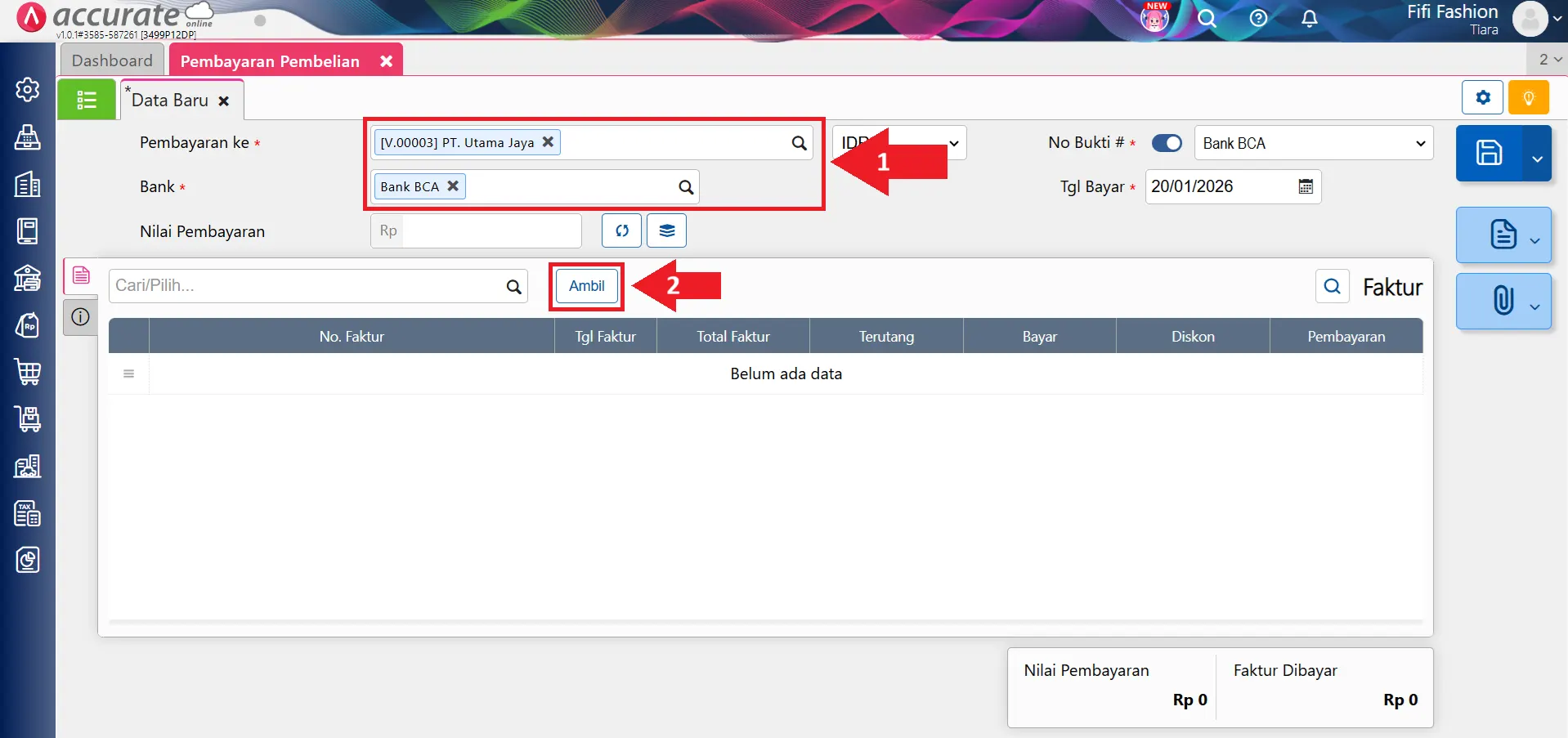 mencatat kelebihan bayar pembelian