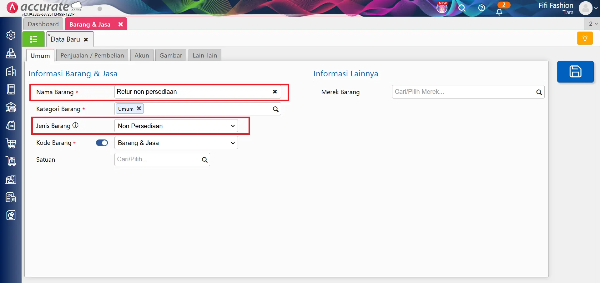 retur biaya dari faktur pembelian