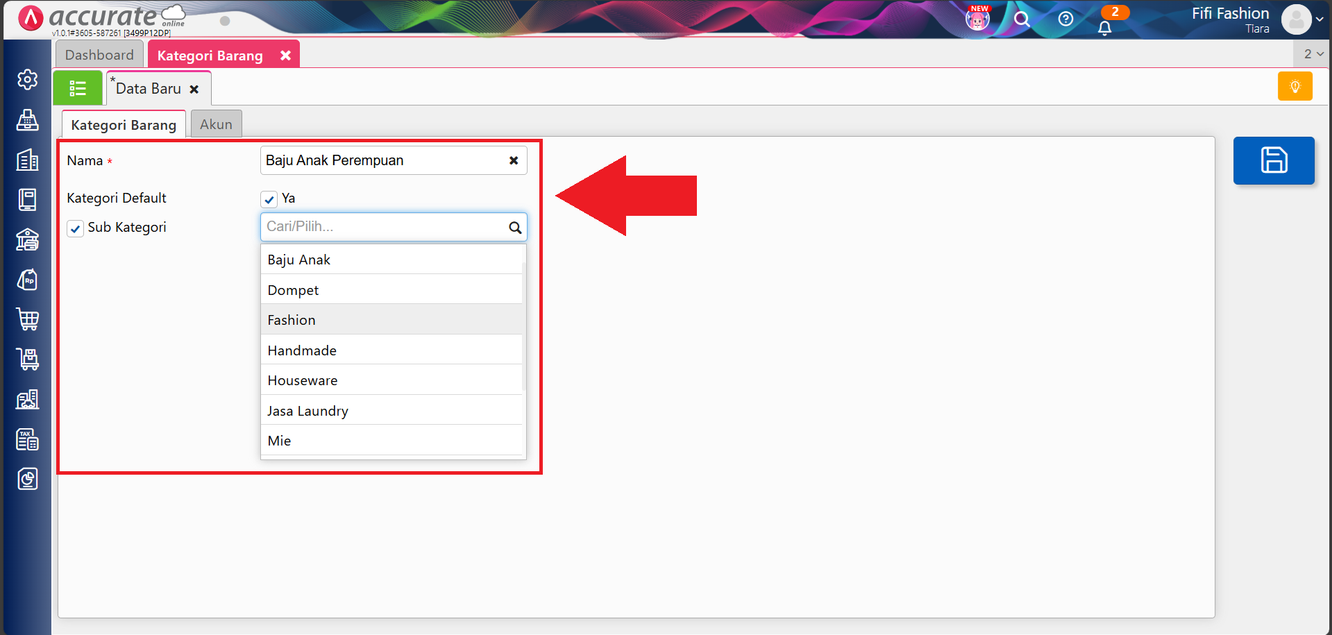 fitur kategori barang