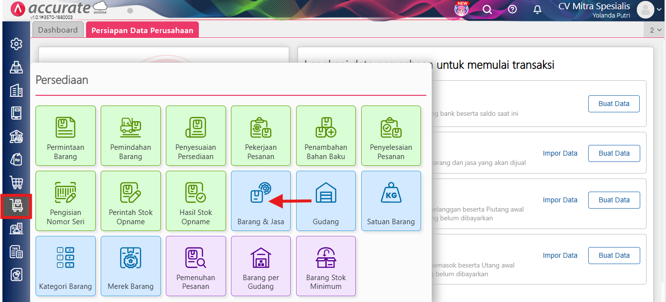 error hapus penyesuaian persediaan