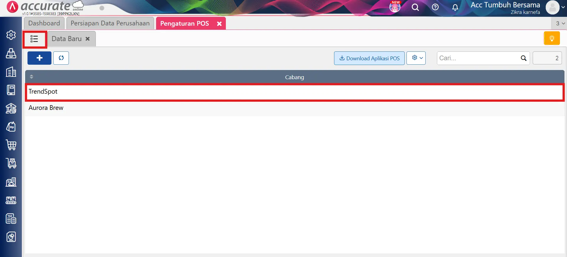 akses mengubah harga jual