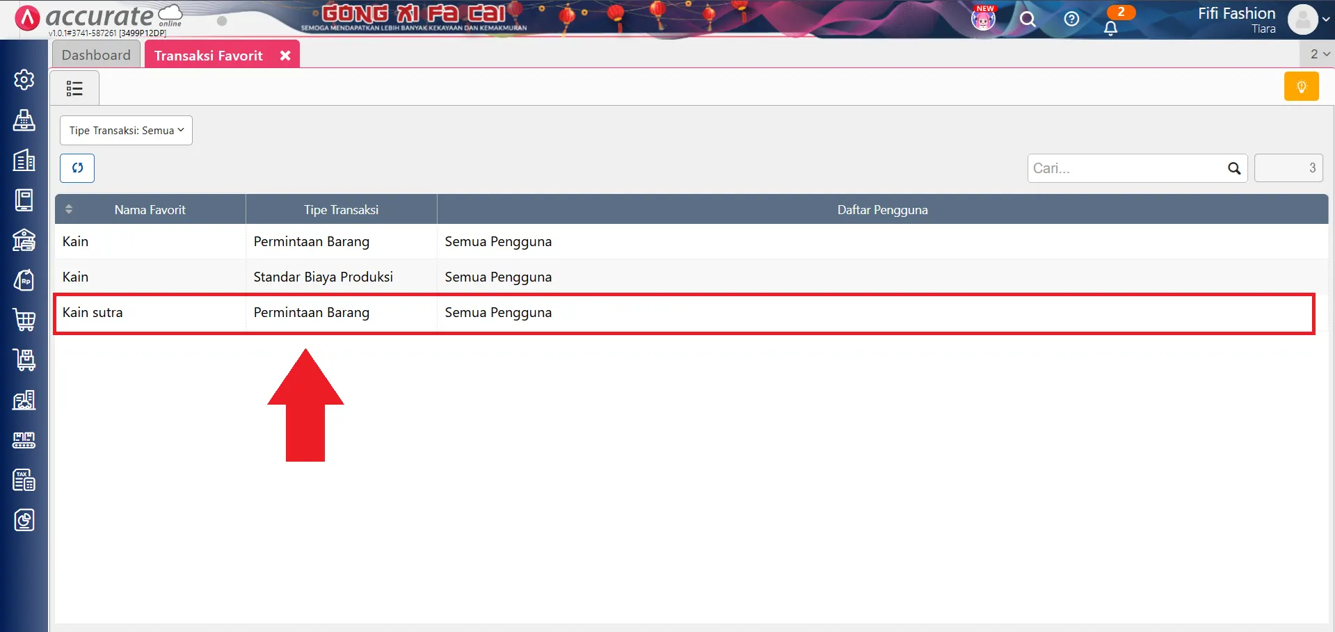 hapus transaksi favorit
