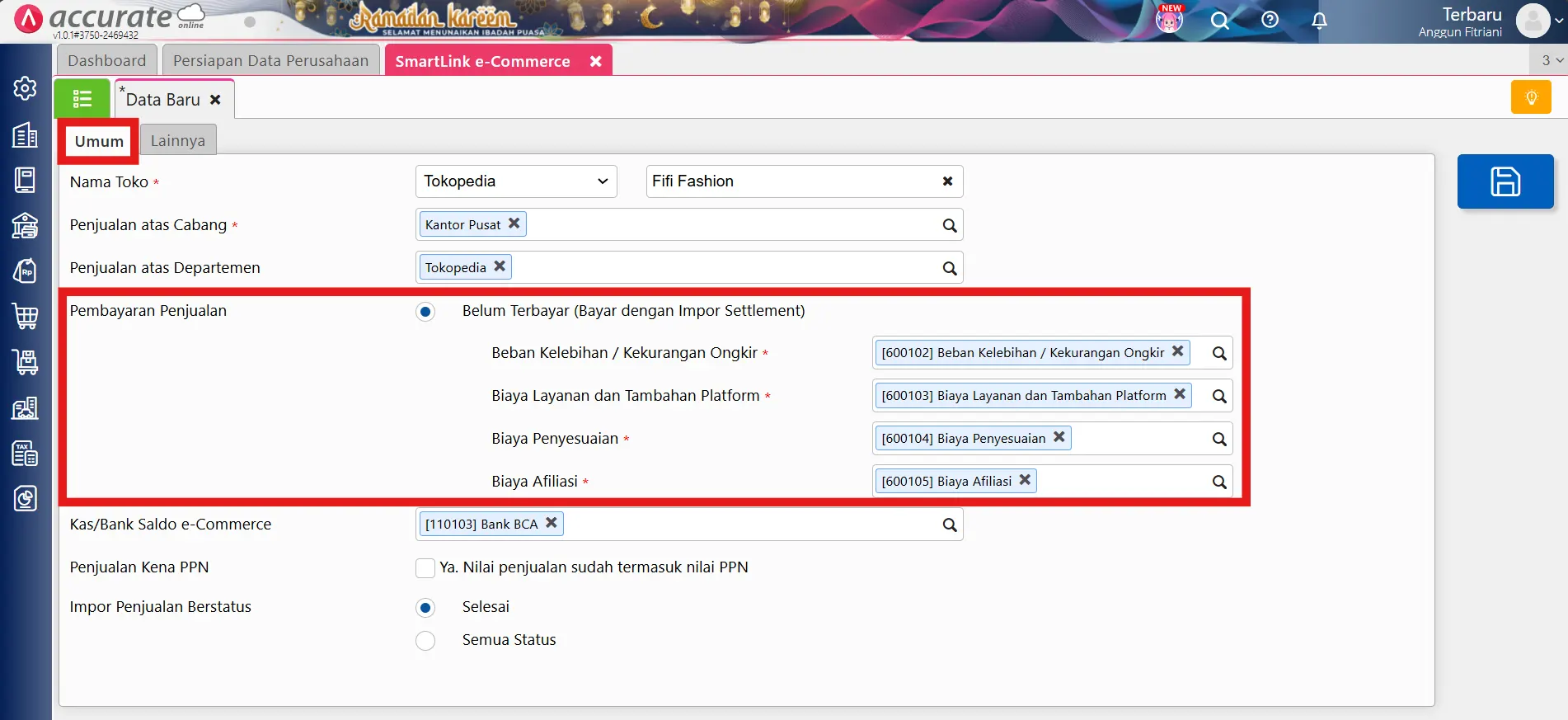 impor Tokopedia settlement
