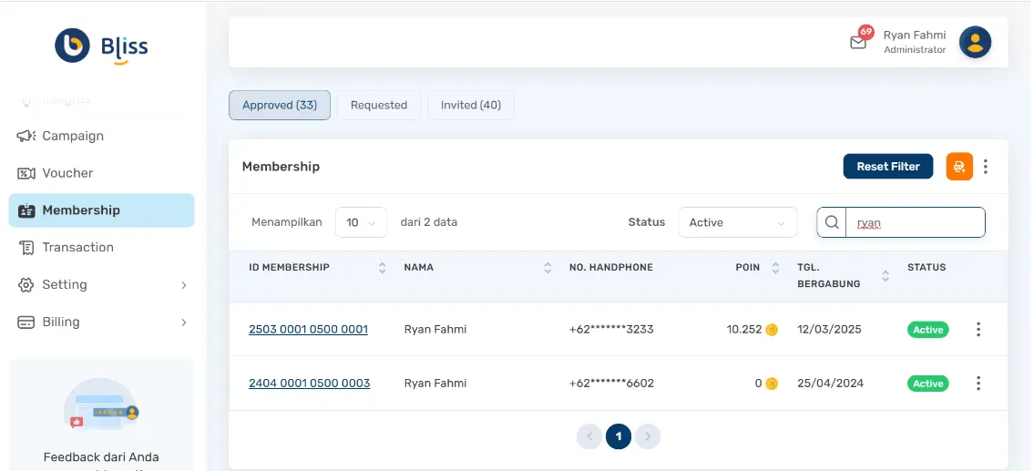 mengirim undangan loyalty program via email
