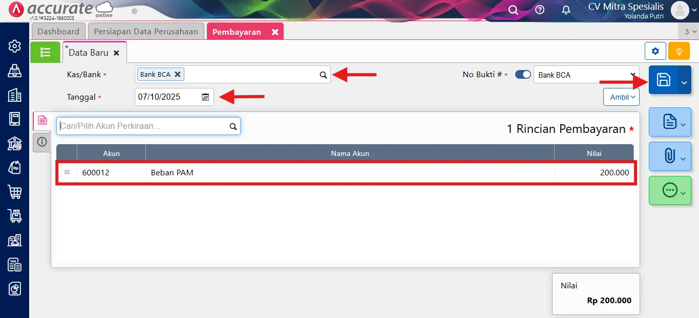 fitur transaksi favorit