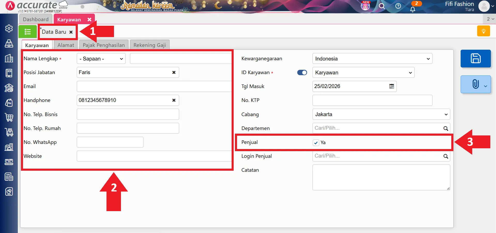 membuat tenaga penjual
