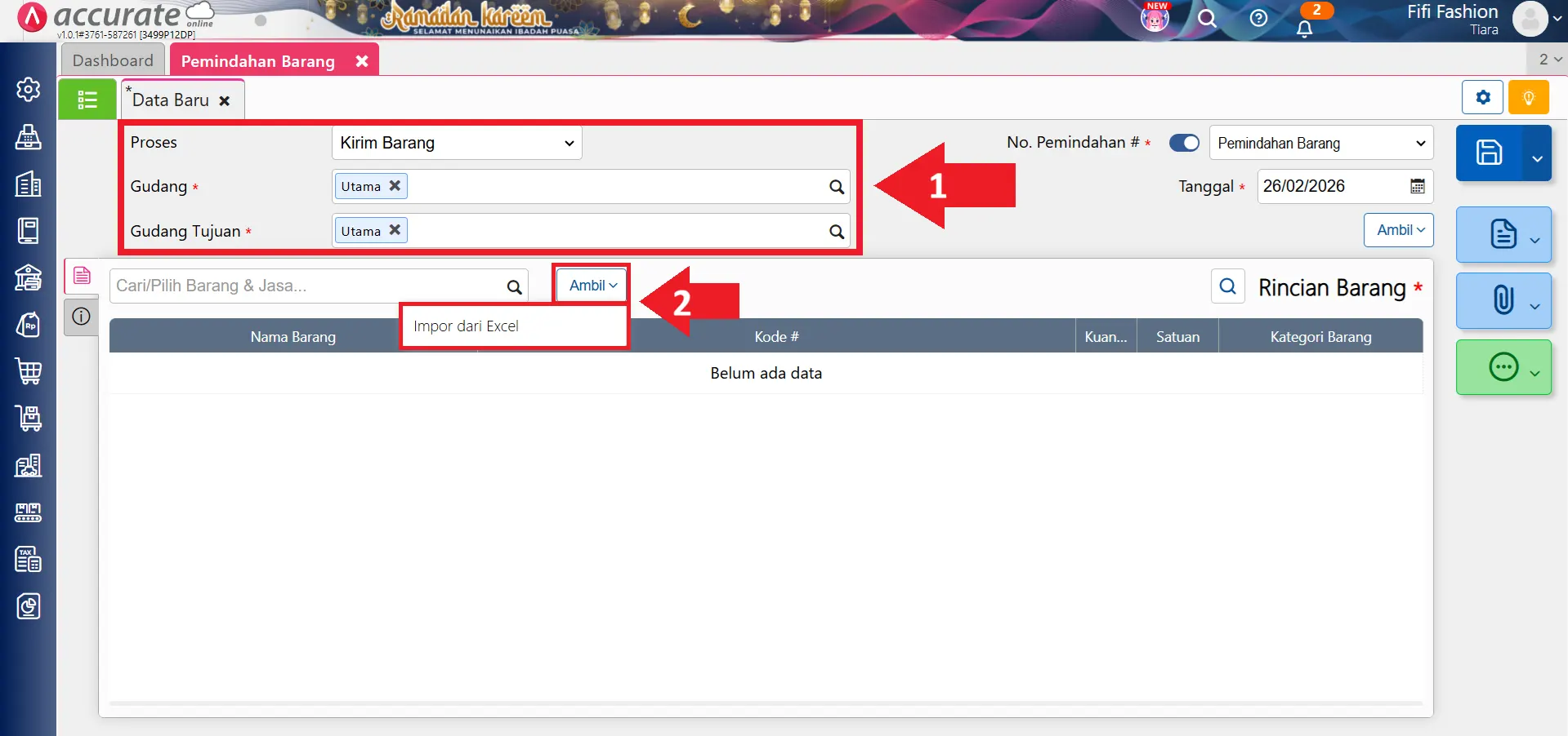 impor pemindahan barang