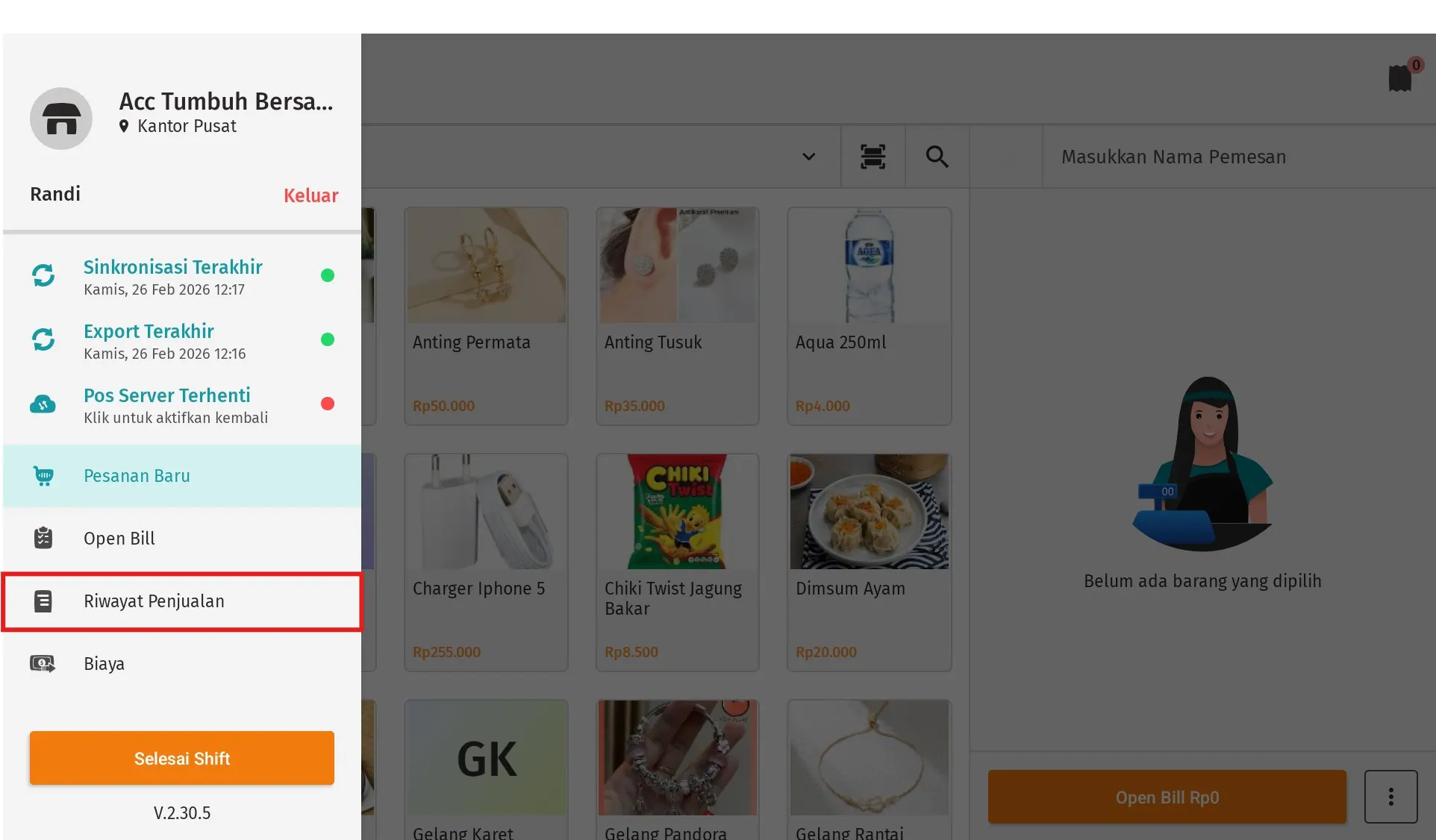membuat retur ganti barang