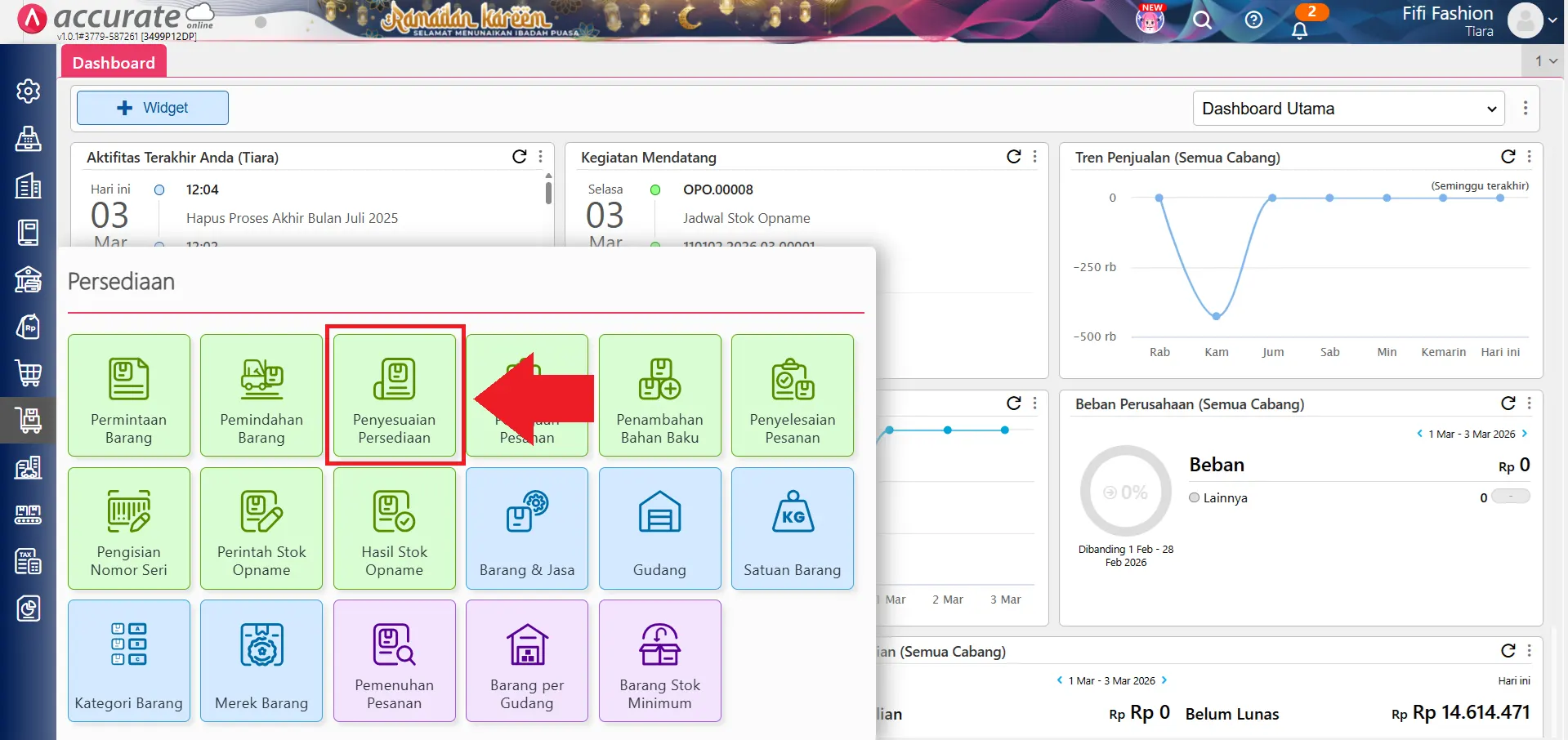 hapus perintah stock opname